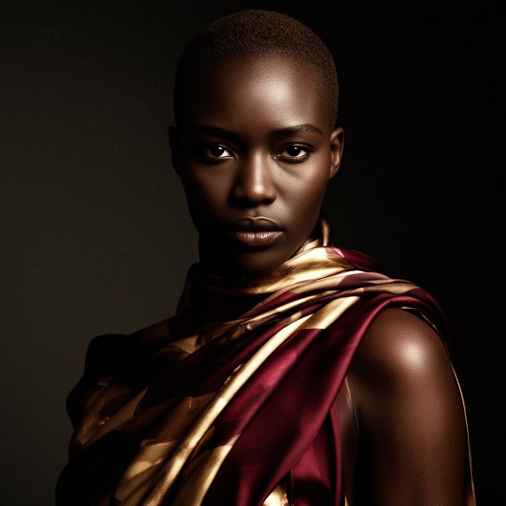 Zola wearing Foulard No. III